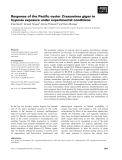 Báo cáo khoa học: Response of the Paciﬁc oyster Crassostrea gigas to hypoxia exposure under experimental conditions