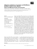 Báo cáo khoa học: Allosteric modulation of myristate and Mn(III)heme binding to human serum albumin Optical and NMR spectroscopy characterization