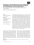 Báo cáo khoa học: Assignment of the [4Fe-4S] clusters of Ech hydrogenase from Methanosarcina barkeri to individual subunits via the characterization of site-directed mutants