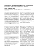 Báo cáo khoa học: Development of a baculovirus-based ﬂuorescence resonance energy transfer assay for measuring protein–protein interaction