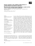 Báo cáo khoa học: Proton transfer in the oxidative half-reaction of pentaerythritol tetranitrate reductase Structure of the reduced enzyme-progesterone complex and the roles of residues Tyr186, His181 and His184
