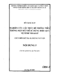 Nghiên cứu cấu trúc hệ thống viễn thông mặt đất để sử dụng hiệu quả vệ tinh vinasat ( quyển 5)