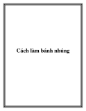 Cách làm bánh nhúng