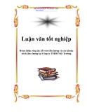  Luận văn đề tài :  Hoàn thiện công tác kế toán tiền lương và các khoản trích theo lương tại Công ty TNHH Việt Trường