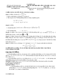 ĐỀ THI THỬ ĐẠI HỌC LẦN I NĂM HỌC 2012- 2013 MÔN TOÁN TRƯỜNG THPT CHUYÊN NÔNG CỐNG 2