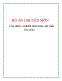 Đề tài: Ứng dụng vi khuẩn Latic trong sản xuất tôm chua