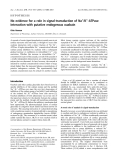 Báo cáo khoa học: No evidence for a role in signal-transduction of Na+/K+-ATPase interaction with putative endogenous ouabain 