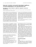 Báo cáo khoa học:  Expression, localization and potential physiological signiﬁcance of alcohol dehydrogenase in the gastrointestinal tract