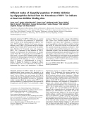 Báo cáo khoa học:  Different modes of dipeptidyl peptidase IV (CD26) inhibition by oligopeptides derived from the N-terminus of HIV-1 Tat indicate at least two inhibitor binding sites