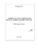 Nghiên cứu cán cân thương mại trong sự nghiệp CNH, HĐH ở Việt Nam