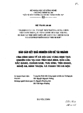 Nghiên cứu các vấn đề môi trường nông thôn Việt nam theo các vùng sinh thái đặc trưng