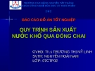 Báo cáo đồ án tốt nghiệp - Đề tài: "QUY TRÌNH SẢN XUẤT NƯỚC KHỔ QUA ĐÓNG CHAI" - TRƯỜNG CAO ĐẲNG NGUYỄN TẤT THÀNH