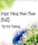 Ngày Vắng Mưa Thưa