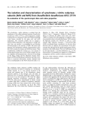 Báo cáo khoa học:  The isolation and characterization of cytochrome c nitrite reductase subunits (NrfA and NrfH) from Desulfovibrio desulfuricans ATCC 27774 Re-evaluation of the spectroscopic data and redox properties