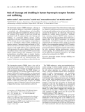 Báo cáo khoa học: Role of cleavage and shedding in human thyrotropin receptor function and trafﬁcking