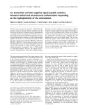 Báo cáo khoa học: An Escherichia coli twin-arginine signal peptide switches between helical and unstructured conformations depending on the hydrophobicity of the environment