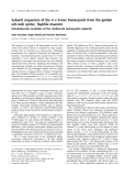 Báo cáo khoa học:  Subunit sequences of the 4 · 6-mer hemocyanin from the golden orb-web spider, Nephila inaurata Intramolecular evolution of the chelicerate hemocyanin subunits