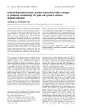 Báo cáo khoa học:  Calcium-dependent protein–protein interactions induce changes in proximity relationships of Cys48 and Cys64 in chicken skeletal troponin I