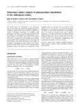 Báo cáo khoa học: Elementary modes analysis of photosynthate metabolism in the chloroplast stroma