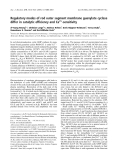 Báo cáo khoa học: Regulatory modes of rod outer segment membrane guanylate cyclase differ in catalytic efﬁciency and Ca2+-sensitivity