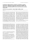 Báo cáo khoa học:  Constitutive oligomerization of human D2 dopamine receptors expressed in Spodoptera frugiperda 9 (Sf9 ) and in HEK293 cells Analysis using co-immunoprecipitation and time-resolved ﬂuorescence resonance energy transfer