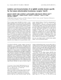 Báo cáo khoa học:  Isolation and characterization of an IgNAR variable domain speciﬁc for the human mitochondrial translocase receptor Tom70