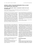 Báo cáo khoa học: Cytotoxic activity of nucleoside diphosphate kinase secreted from Mycobacterium tuberculosis