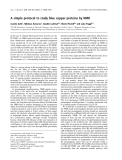 Báo cáo khoa học:  A simple protocol to study blue copper proteins by NMR