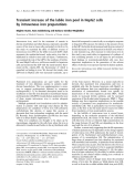 Báo cáo khoa học:  Transient increase of the labile iron pool in HepG2 cells by intravenous iron preparations Brigitte Sturm, Hans Goldenberg and Barbara Scheiber-Mojdehkar