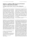 Báo cáo Y học:  Puriﬁcation, crystallization, NMR spectroscopy and biochemical analyses of a-phycoerythrocyanin peptides