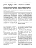 Báo cáo Y học:  Inhibition of hyaluronan synthesis in Streptococcus equi FM100 by 4-methylumbelliferone
