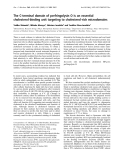 Báo cáo Y học: The C-terminal domain of perfringolysin O is an essential cholesterol-binding unit targeting to cholesterol-rich microdomains