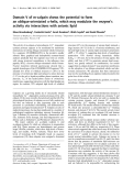 Báo cáo Y học: Domain V of m-calpain shows the potential to form an oblique-orientated a-helix, which may modulate the enzyme’s activity via interactions with anionic lipid
