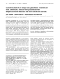 Báo cáo Y học:  Characterization of an omega-class glutathione S-transferase from Schistosoma mansoni with glutaredoxin-like dehydroascorbate reductase and thiol transferase activities