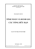 Luận văn Thạc sĩ toán học: Tính toán và đánh giá các tổng hữu hạn