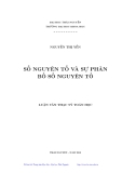 Luận văn Thạc sĩ toán học:  Số nguyên tố và sự phân bố số nguyên tố