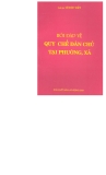 Quy chế dân chủ tại phường xã với 17 câu hỏi đáp