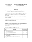 Thông báo số 06/SXD-KTXDTH 