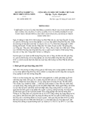 Thông báo số 24/TB-BNN-VP 