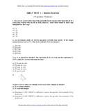 GMAT TEST 1 – Maths Section