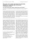 Báo cáo khoa học: Electrostatic role of aromatic ring stacking in the pH-sensitive modulation of a chymotrypsin-type serine protease, Achromobacter protease I