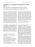Báo cáo khoa học: De-regulation of D-3-phosphoglycerate dehydrogenase by domain removal
