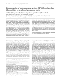 Báo cáo khoa học: Characterization of a chemosensory protein (ASP3c) from honeybee (Apis mellifera L.) as a brood pheromone carrier