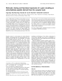Báo cáo khoa học:  Molecular cloning and functional expression of a gene encoding an antiarrhythmia peptide derived from the scorpion toxin