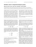 Báo cáo khoa học: Metabolic control in integrated biochemical system