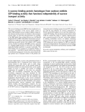 Báo cáo khoa học:  A sucrose binding protein homologue from soybean exhibits GTP-binding activity that functions independently of sucrose transport activity