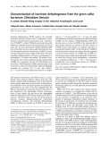 Báo cáo khoa học:  Characterization of isocitrate dehydrogenase from the green sulfur bacterium Chlorobium limicola A carbon dioxide-ﬁxing enzyme in the reductive tricarboxylic acid cycle