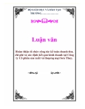 Luận văn kế toán :  Hoàn thiện tổ chức công tác kế toán doanh thu, chi phí và xác định kết quả kinh doanh tại Công ty Cổ phần sản xuất và thƣơng mại Sơn Thủy