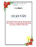 Luận văn đề tài :  Tổ chức công tác kế toán doanh thu, chi phí và xác định kết quả kinh doanh tại Công ty ô tô Hoa Mai