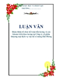 LUẬN VĂN: Hoàn thiện tổ chức kế toán tiền lương và các khoản trích theo lương tại Công ty cổ phần thƣơng mại dịch vụ vận tải xi măng Hải Phòng